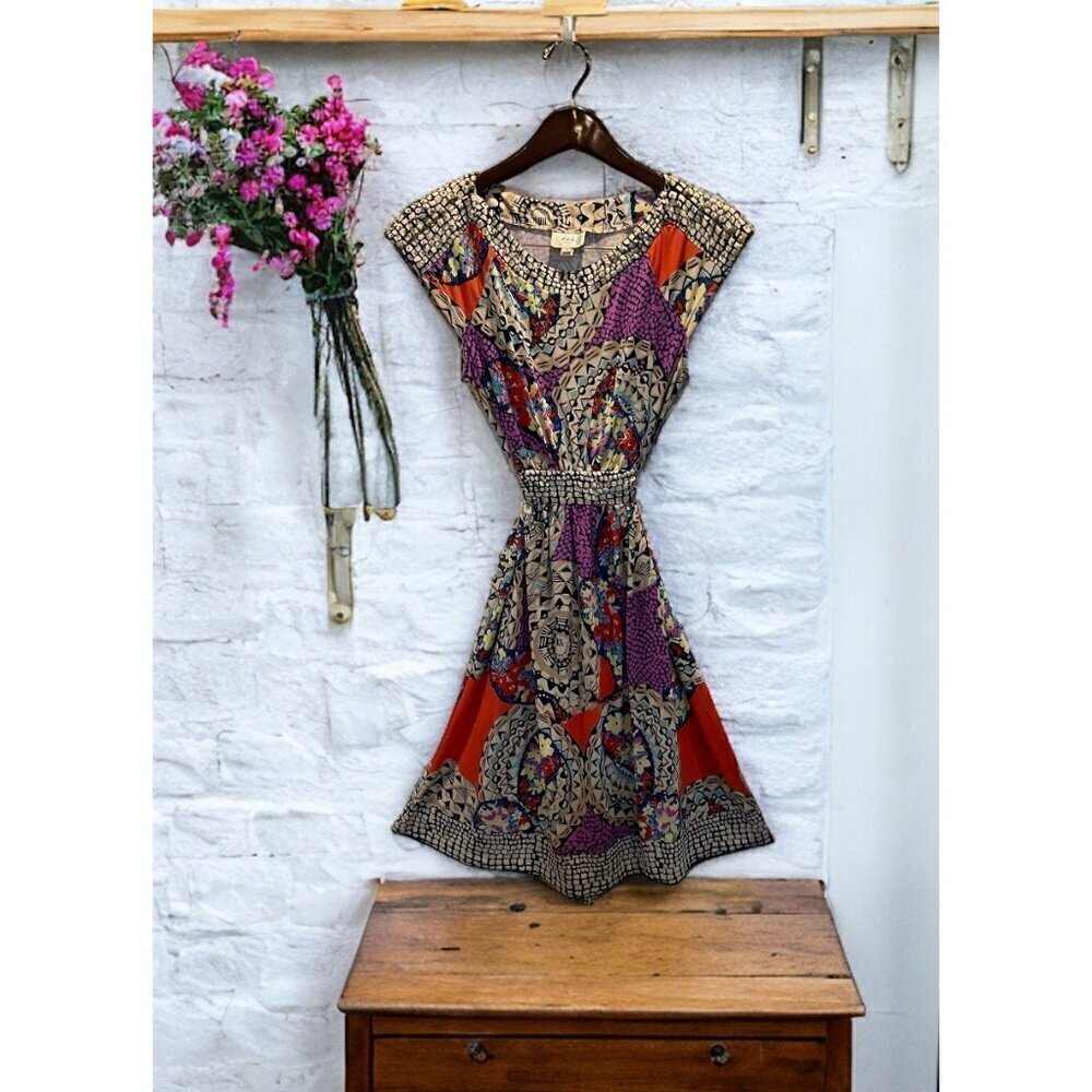 ECI NEW YORK Dress Beaded Women’s A-Line